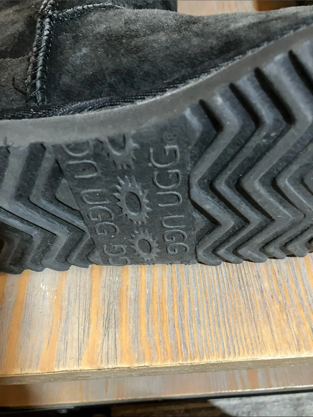 UGG Tall Black Suede Winter Boots